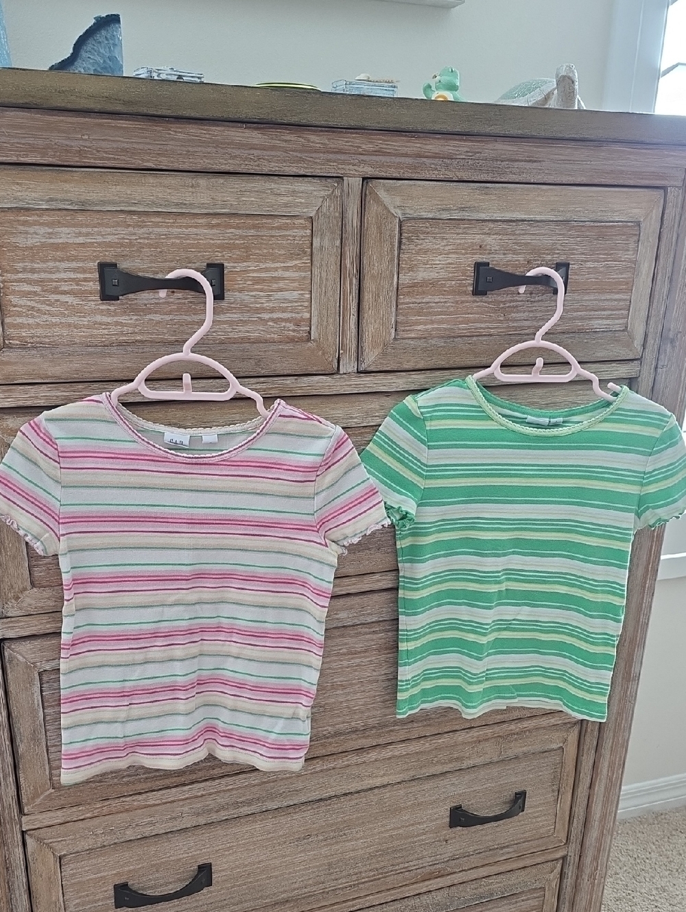 Girls' Striped Short-Sleeve Tees